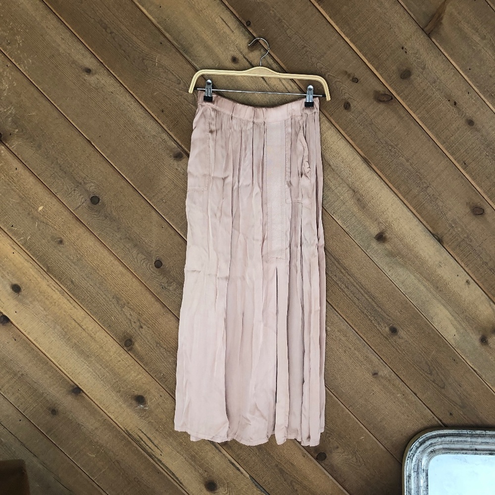 Raquel Allegra Dusty Rose Maxi Skirt, Size 0
